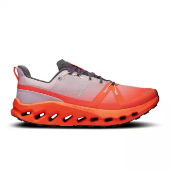 On Cloudsurfer Trail WP Herren Trailrunning-Schuhe Mauve/Flame