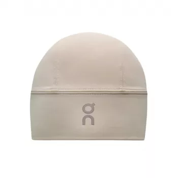 ON Core Beanie Truffle - Unisex Laufmütze mit reflektierendem Logo