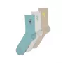 ON Logo Sock High 3P Desert/Wash - 3 Paar hochgeschnittene Laufstrümpfe (Größe L)