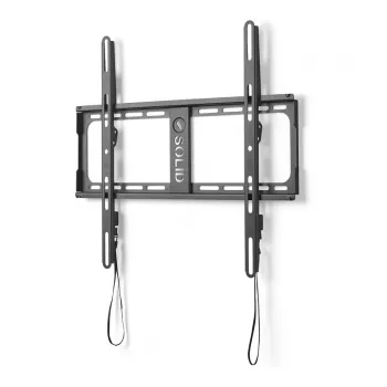 One for All TV-Wandhalterung 70 Solid Flat WM4415 - Feste Halterung 32-70 Zoll, VESA bis 600x400, 100kg, TÜV-zertifiziert, Schwarz