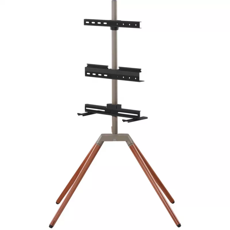 ONE FOR ALL Universal TV Stand Quadpod für 32-65 Zoll Fernseher, 30kg, VESA 400x400, Schwarz