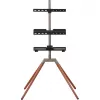 ONE FOR ALL Universal TV Stand Quadpod für 32-65 Zoll Fernseher, 30kg, VESA 400x400, Schwarz