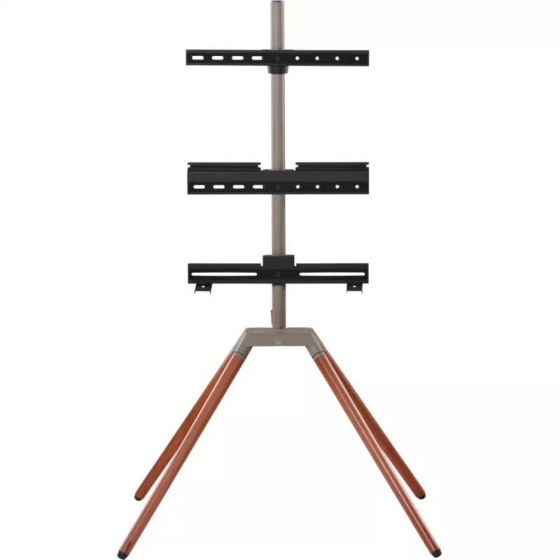 ONE FOR ALL Universal TV Stand Quadpod für 32-65 Zoll Fernseher, 30kg, VESA 400x400, Schwarz