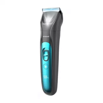 Oneisall 4-in-1 Haustier-Trimm-Set FC10 - Kabelloser, wiederaufladbarer Hunde- und Katzenpflegetrimmer mit Keramikklinge, 4 Führungskämmen, USB-Ladung
