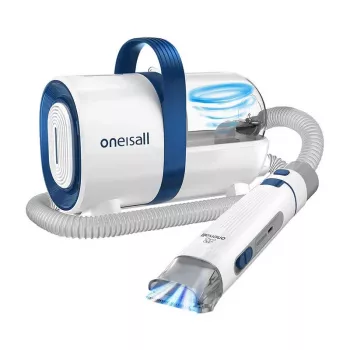 Oneisall LM2 Fellpflegeset mit Staubsauger, 9000Pa Saugkraft, 5-in-1, für Hunde & Katzen