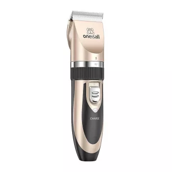 Oneisall P2 Haarschneider / Schermaschine + Schere + Kamm-Set (Gold)