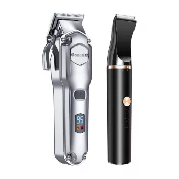 Oneisall RFC-676 + P20 Haarschneideset für Haustiere - Kabellose, wiederaufladbare Schermaschine & Trimmer für Hunde, Katzen, Kaninchen