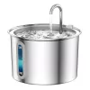 Oneisall Edelstahlbrunnen / Tränke für Hund und Katze, 3,2 l, Dreifachfiltration, Ultra-leise Pumpe