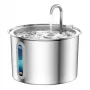 Oneisall Edelstahlbrunnen / Tränke für Hund und Katze, 3,2 l, Dreifachfiltration, Ultra-leise Pumpe