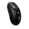 ONIKUMA DM03 RGB Gaming-Maus – Kabelgebundene optische Maus mit 6400 DPI, 7 programmierbaren Tasten, ergonomisches Design für Rechtshänder, Schwarz