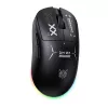 ONIKUMA DM03 RGB Gaming-Maus – Kabelgebundene optische Maus mit 6400 DPI, 7 programmierbaren Tasten, ergonomisches Design für Rechtshänder, Schwarz