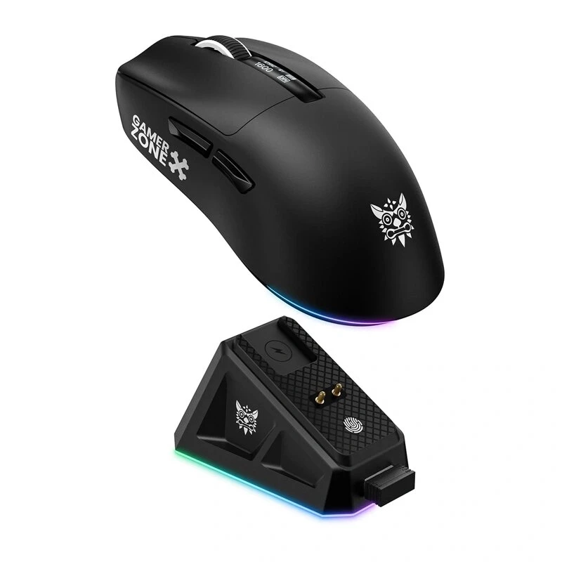 ONIKUMA DM07 RGB Gaming Mouse Schwarz 6400 DPI Kabelgebunden Optisch 7 Tasten