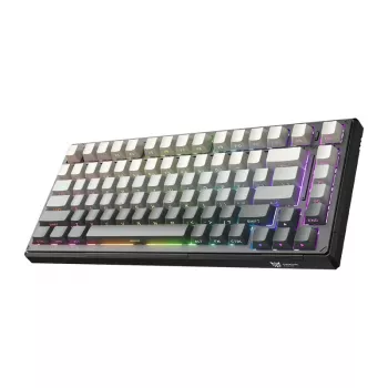 ONIKUMA G83 Gaming-Tastatur (Schwarz) - Mechanische RGB-Hintergrundbeleuchtung, kabelgebundenes USB-Full-Size-Keyboard mit blauen Schaltern