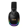 ONIKUMA GT805 Kabelgebundenes Gaming-Headset mit RGB-LED, 50-mm-Treibern, flexiblem Mikrofon (Schwarz)