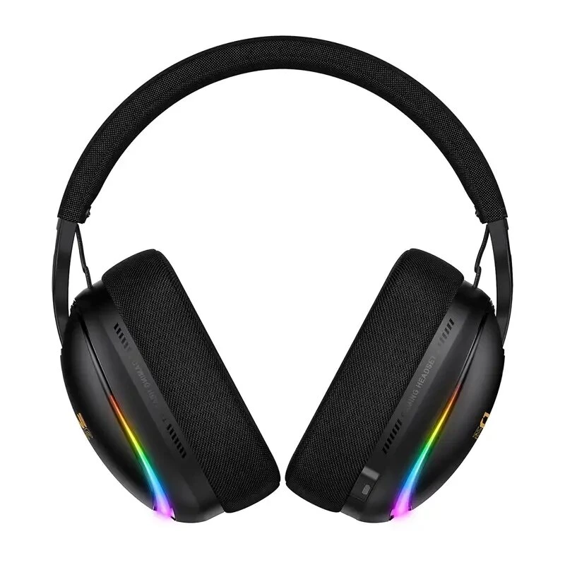 ONIKUMA GT805 Kabelgebundenes Gaming-Headset mit RGB-LED, 50-mm-Treibern, flexiblem Mikrofon (Schwarz)