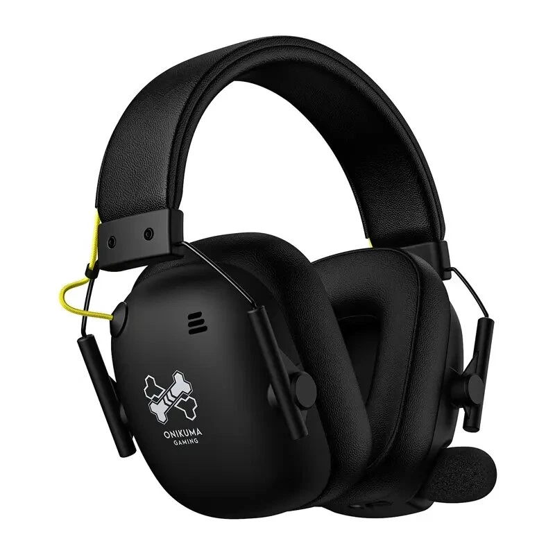 ONIKUMA GT888 Gaming Headset (Schwarz) - Kabelgebundenes Over-Ear-Headset mit RGB-Beleuchtung, 50-mm-Treibern, 3,5-mm-Klinke & USB