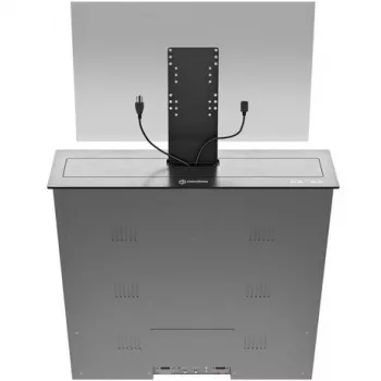 ONKRON Monitor Stand Riser mit Schublade, bis 24 inch, Schwarz, NWSSC24-B