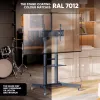 ONKRON TS1571-G Mobiler TV-Ständer für 32-75 Zoll Fernseher, 50 kg Tragfähigkeit, Graphit, höhenverstellbar