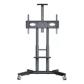 ONKRON TS1571-G Mobiler TV-Ständer für 32-75 Zoll Fernseher, 50 kg Tragfähigkeit, Graphit, höhenverstellbar