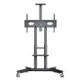 ONKRON TS1571-G Mobiler TV-Ständer für 32-75 Zoll Fernseher, 50 kg Tragfähigkeit, Graphit, höhenverstellbar