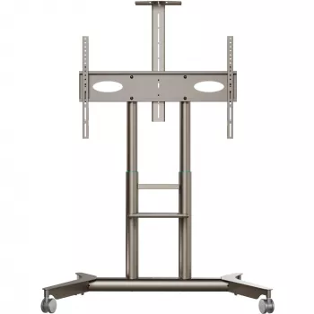 ONKRON TS1871-C Mobiler TV-Ständer für 55-90 Zoll Bildschirme - Champagner, höhenverstellbar, VESA 200x200 bis 800x500, 90,9 kg Tragkraft