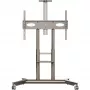 ONKRON TS1871-C Mobiler TV-Ständer für 55-90 Zoll Bildschirme - Champagner, höhenverstellbar, VESA 200x200 bis 800x500, 90,9 kg Tragkraft