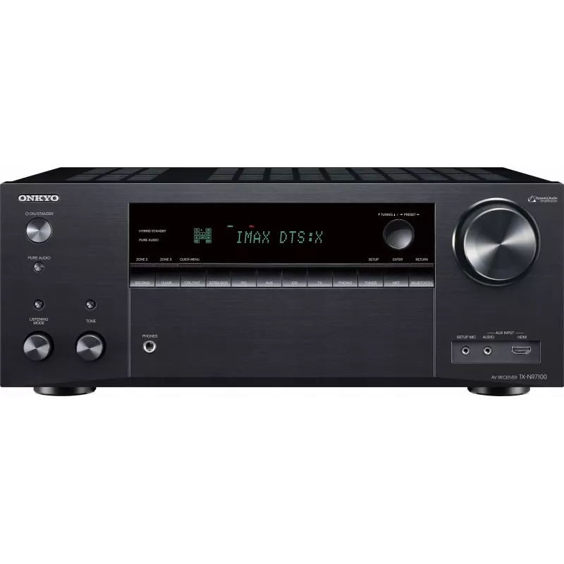 Onkyo TX-NR7100M2 9.2 AV-Netzwerk-Receiver 8K THX Wi-Fi Bluetooth Atmos Sonos-zertifiziert, Schwarz