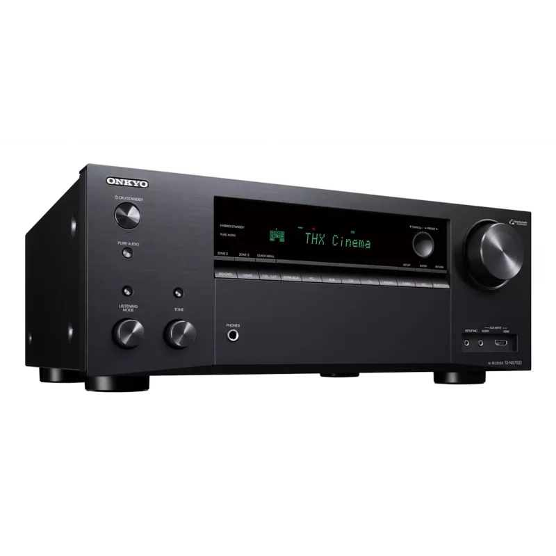 Onkyo TX-NR7100M2 9.2 AV-Netzwerk-Receiver 8K THX Wi-Fi Bluetooth Atmos Sonos-zertifiziert, Schwarz