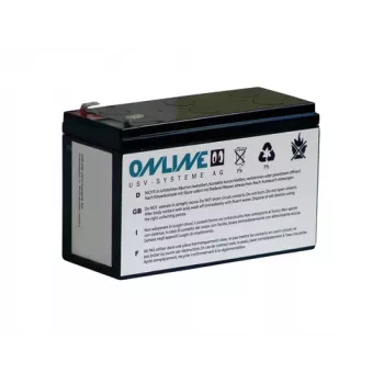 ONLINE USV BCZ1500 Ersatzbatterie für Zinto 1500 (2017) – 24V 9Ah VRLA-Set