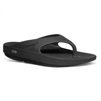 Oofos Ooriginal Erholungs-Flip-Flops - Schwarz - EU 45