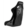 OPLITE 103862 Sim Racing Sitz GT Schalensitz mit Kohlenstoffstahlrahmen - Schwarz mit roten Nähten