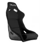 OPLITE 103862 Sim Racing Sitz GT Schalensitz mit Kohlenstoffstahlrahmen - Schwarz mit roten Nähten