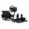 Oplite 104317 NitroKart V2 Racing Cockpit – Schwarzes Stahl-Sim-Racing-Rig mit verstellbarem Eimersitz