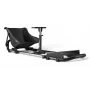 Oplite 104317 NitroKart V2 Racing Cockpit – Schwarzes Stahl-Sim-Racing-Rig mit verstellbarem Eimersitz