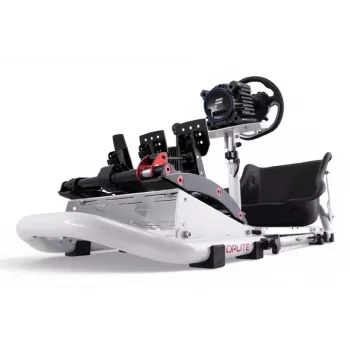 Oplite 104318 Racing Cockpit – Sim-Racing-Chassis mit verstellbaren Lenkrad- und Pedalhalterungen