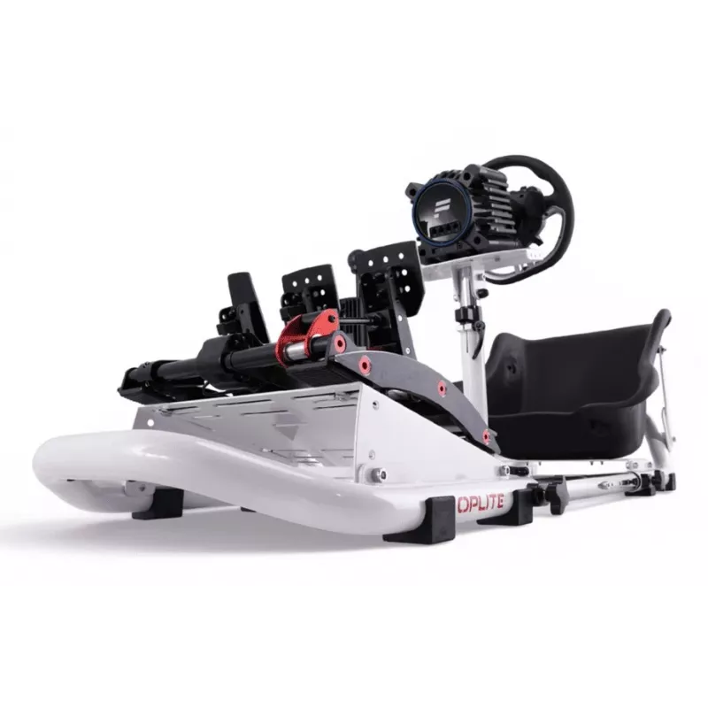 Oplite 104318 Racing Cockpit – Sim-Racing-Chassis mit verstellbaren Lenkrad- und Pedalhalterungen