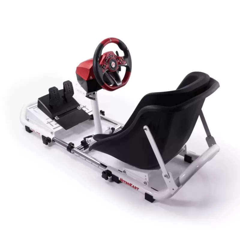 Oplite 104318 Racing Cockpit – Sim-Racing-Chassis mit verstellbaren Lenkrad- und Pedalhalterungen