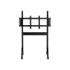Oplite Nitrokart Monitor Stand V2 Schwarz - Einzelmonitor-Bodenständer für Flug- und Rennsimulatoren, bis 49 inch, VESA 75x75 bis 200x200, höhenverstellbar 700-1000mm, Neigung/Schwenk/Rotation, Stahl