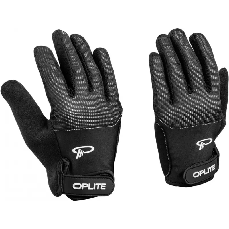 Oplite OP-GLOVE M Sim Racing Handschuhe - Schwarz - Kunstleder - Polyester - Silikon - Spandex - 100 mm - 224 mm - 150 g