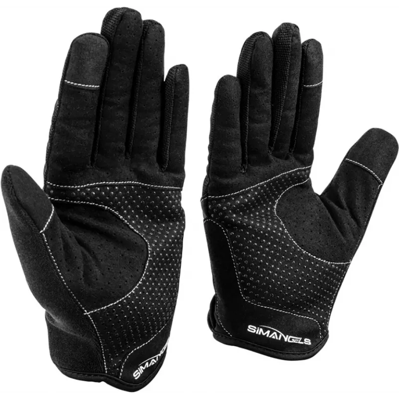 Oplite OP-GLOVE M Sim Racing Handschuhe - Schwarz - Kunstleder - Polyester - Silikon - Spandex - 100 mm - 224 mm - 150 g