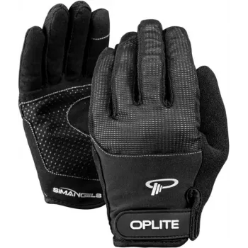 Oplite OP-GLOVE M Sim Racing Handschuhe - Schwarz - Kunstleder - Polyester - Silikon - Spandex - 100 mm - 224 mm - 150 g