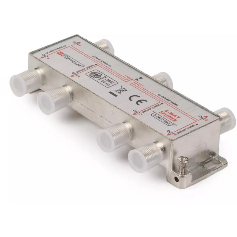 OPTICUM 1x6 DVB-T/SAT Signalverteiler 5-2400 MHz