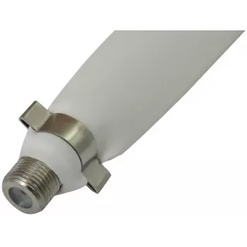 Opticum Flaches Fenster-Durchführungskabel F-Buchse auf F-Buchse 25 cm Weiß