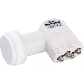 OPTICUM Globo Quattro LNB LRP-04H – 4 Ausgänge, 10,7-12,75 GHz, 0,1 dB Rauschzahl
