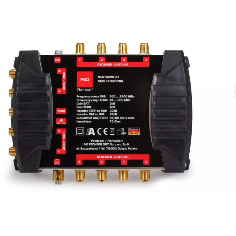 Opticum OMS 5/8 PRO-TRQ Multischalter 5 in 8 out (Platinium Line)