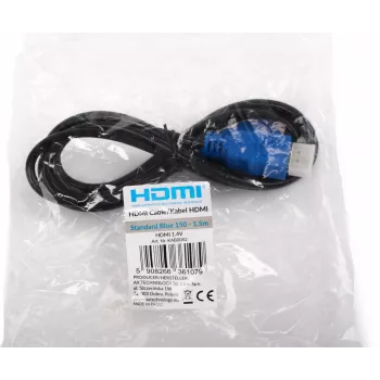 Opticum Standard Blue HDMI-Kabel 1,5 m v1.4 High Speed mit Ethernet