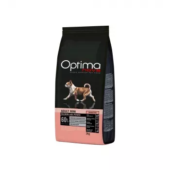 OPTIMANOVA Mono Dog Adult Mini Salmon and Potatoes - Trockenfutter für Hunde - 2 kg