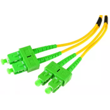 OPTIX Singlemode-Duplex-Patchkabel SC/APC auf SC/APC 1m LSZH Gelb