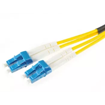 OPTIX Singlemode-Duplex-Glasfaser-Patchkabel LC/UPC auf LC/UPC 3m LSZH Gelb