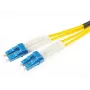 OPTIX Singlemode-Duplex-Glasfaser-Patchkabel LC/UPC auf LC/UPC 3m LSZH Gelb